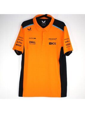 Castore Mens Medium F1 Formula Racing McLaren Polo Shirt O1037